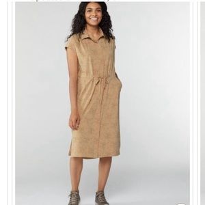 REI sun up shirt dress midi L